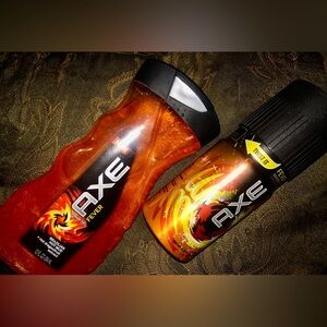 AXE FEVER Brazilian Hot Mud and Dragonfruit Shower Gel 12oz and Deo 4oz Set NOS